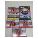 Six NIP Cassette Tapes Sony,Realistic See Info