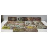 Twenty-Seven Rusty Illinois License Plates