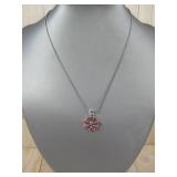 Southwest Sterling Cluster Necklace