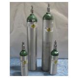 Two Oxygen Tanks & Two Travel Oxygen Tanks