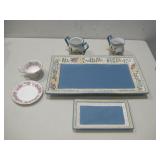 Villa Flora Handpainted Collection Serving See