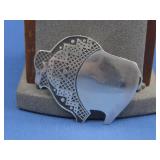 S.S. Signed Tribes Buffalo Pendant 15.9g