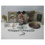 Rosary, Angel Statue, Elusa Icon 6' x 8' See Info