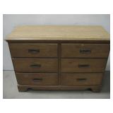 Six Drawer Pressed Wood Dresser See Info
