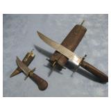 Antique Persian Style Daggers W/Wood Sheaths