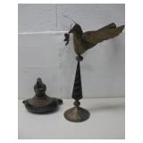 Blackware Ceramic Bird Ocarina Whistle See Info