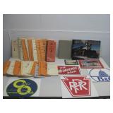 Various Vtg Rail Road Booklets & More
