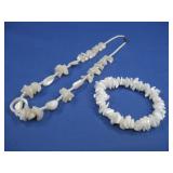 Shell Bracelet & Beaded Necklace