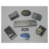 Seven Assorted Belt Buckles Largest 7'