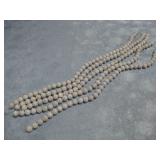 Five Blue Lace Agate Round 10mm Bead Strands 15'