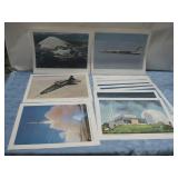 Six Airplane Prints 15' x 12.25'