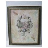 Vtg Framed Reproduction Print 'Ella' See Info