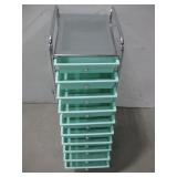 10-Drawer Rolling Organizer 13' x 38'