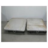 Two Rolling Metal Platforms 28' x 34' See Info