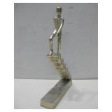 Abstract Figure Climbing Stairs Scultpture See