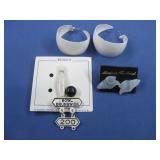 2 Pairs Of Fashion Earrings, Bowl Brunswick Brooch