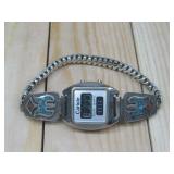 Vintage Chip Inlaid Watch Untested