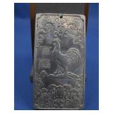 Vtg Silver Alloy Tibet Zodiac Rooster Amulet