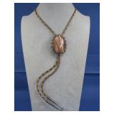 Vtg Sterling Silver Big Jasper Bolo Tie See Info