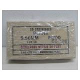 Twenty Blank 5.56mm M200 Ammo In Original Box