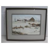 Original Watercolor By F.A. Kinwill 21' x 17'