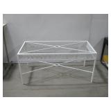 White Metal Table Base 62' x 29' x 29.5' See Info