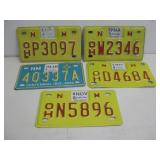 Five New Mexico Motorcycle License Plates