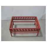 Metal Red Table Base 35.5' x 17.5' x 22' See Info