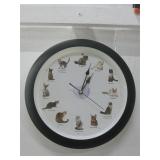 Cat Clock 13' Works