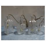 Four Glass Decanter Individually Strung Lights See