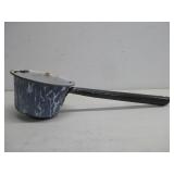 Antique Blue Swirl Enamel Ladle