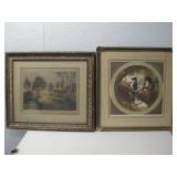 Two Framed Vtg Signed & Numbered Print Art See