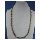 Silvertone N/A Style Beaded Necklace