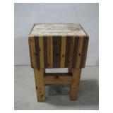 Vtg Butcher Block Table 22' x 35' x 17.5' See