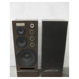 Two Vtg Kenwood LS-P Speakers Untested See