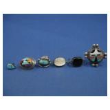 Sterling Silver Turq. Multistone & M.O.P See