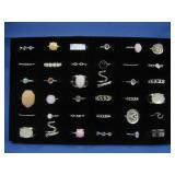 Thirty-Six New Assorted Goldtone Fashion Rings