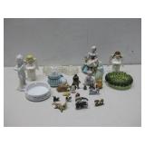 Assorted Porcelian, Plastic, Wood See Info