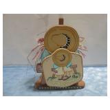 Hand Painted Wooden SW Paper Towel Holder 11.5