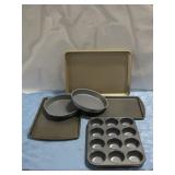 Set Of Six Assorted Baking Pans