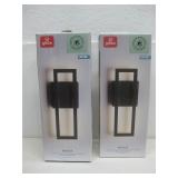 Two NIOB Globe Mckay LED Outdoor Wall Mounts