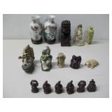 Various Oriental Style Figures, Vases, Buddhas