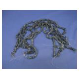 5 Apatite Blue Green Chip Bead Strands 16' Each
