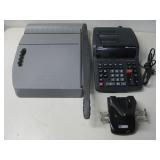 X-Acto Paper Slicer, Acco Hole Punch, Casio See