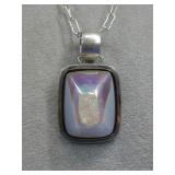 S.S. Vtg N/A RBRD Hallmarked Geode CAB See Info