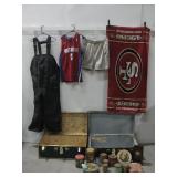 Two Footlockers/Trunks W/Various See Info