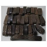Thirty-One Assorted Leather Belt Keepers