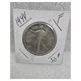 1944 Walking Liberty Half Dollar 90% Silver