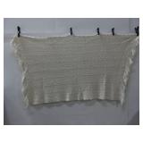 Vtg Crochet Afgan Blankets Largest 72' x 52'