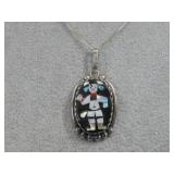 S.S. Vtg Zuni Signed Joseph Calabaza MultistoneSee